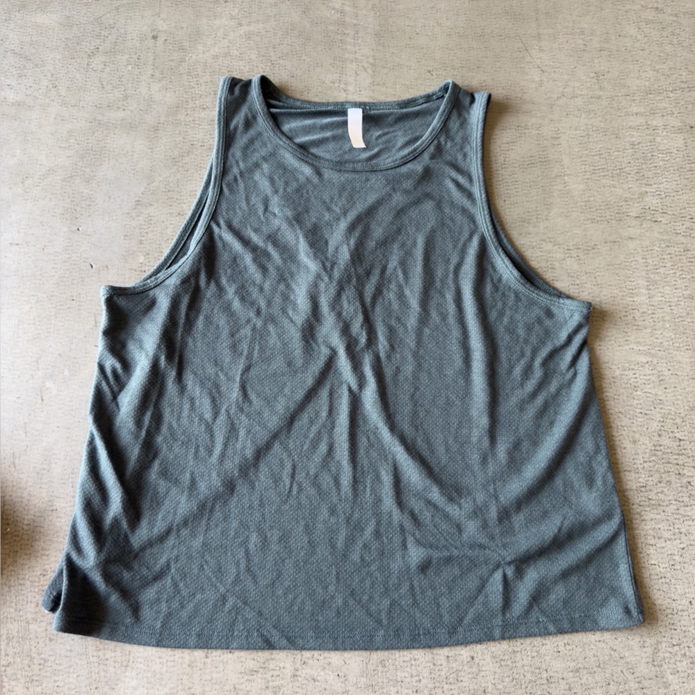 Z By Zella / Open Back Workout Tank Top / Green